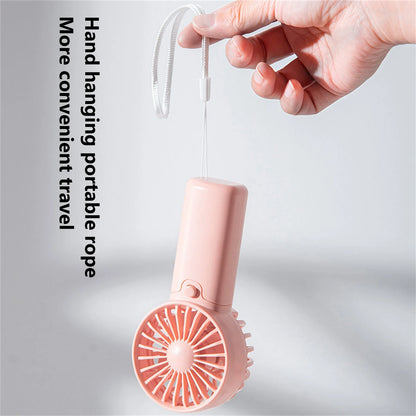 Mini Handheld Fan, Battery Operated, Portable Fan Rechargeable Personal Small Fan Portable Fan Rechargeable Fan Portable Eyelash Fan for Travel Indoor Outdoor