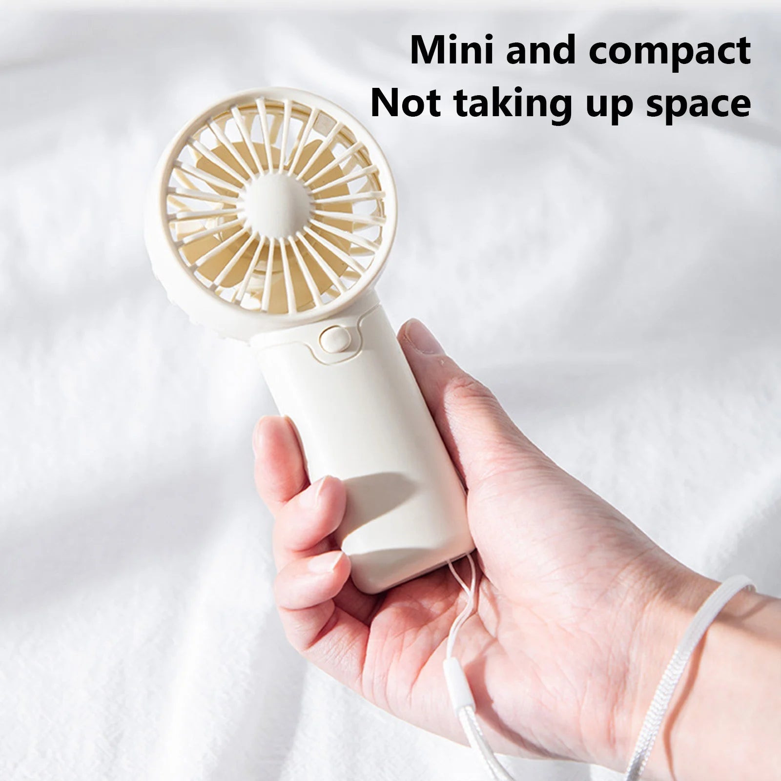 Mini Handheld Fan, Battery Operated, Portable Fan Rechargeable Personal Small Fan Portable Fan Rechargeable Fan Portable Eyelash Fan for Travel Indoor Outdoor